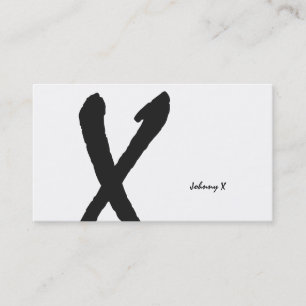 Cartão De Visita Tipo natural Monograma (fundo branco)