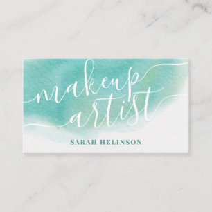 Cartão De Visita Tipografia das cores lacrimogêneas do artista mode