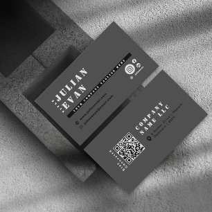 Cartão De Visita Tipografia de negros em todas as mídias sociais mo