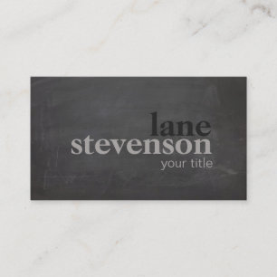 Cartão De Visita Tipografia em negrito simples e moderno