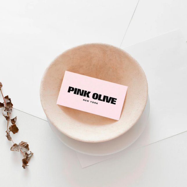 Cartão De Visita Tipografia Negra Moderna (Criador carregado)