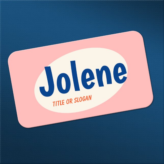 Cartão De Visita Tipografia Retro Rosa (Criador carregado)