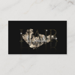 Cartão De Visita tipografia rosa de ouro de luxo moderna