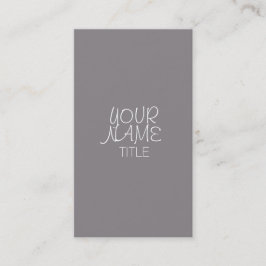 Cartão De Visita Titânio Mão Livre Simples