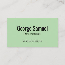 Cartão De Visita Título do Cargo Nome do Empregado Elegante Profiss