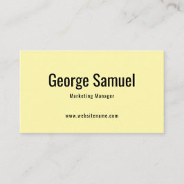 Cartão De Visita Título do Cargo Nome do Empregado Elegante Profiss