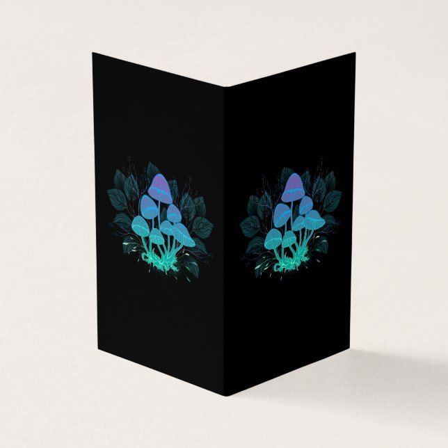 Cartão De Visita Toadstools em arbustos (Exterior)