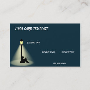 Cartão De Visita Tocando logotipo de músicos do Corno de Música