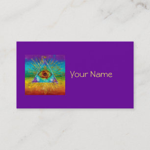 Cartão De Visita Todo o olho de vista do deus - arte esboçado