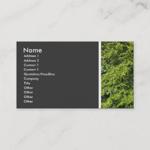 Cartão De Visita Tom de textura (Árvores II)