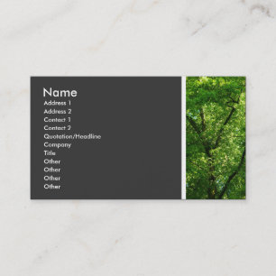 Cartão De Visita Tom de textura (Árvores III)