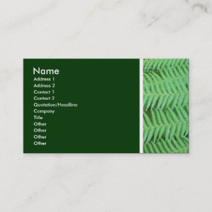 Cartão De Visita Tom de Textura (Ferns)