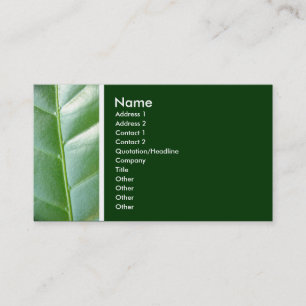 Cartão De Visita Tom de Textura (Folha de Maartent) - Personalizado