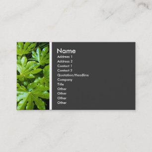 Cartão De Visita Tom de Textura (Folhas)