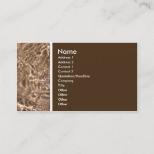 Cartão De Visita Tom de Textura (Mar e Areia) - Personalizado