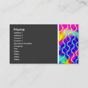 Cartão De Visita Tom de textura (ondas lindas) II