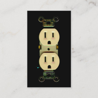 Cartão De Visita Tomadas elétricas da empresa elétrica do