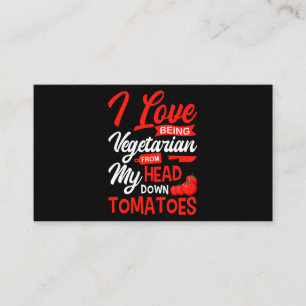 Cartão De Visita Tomates Vegetable Vegans Gardeners Eu Adoro Ser V