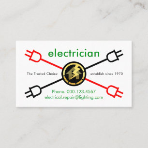 Cartão De Visita Tompates de Energia Elétrica Crisscross