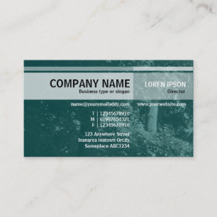 Cartão De Visita Toneladas Alternativas - Nas Árvores - Teal Escuro