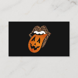 Cartão De Visita Tongue Mouth Halloween