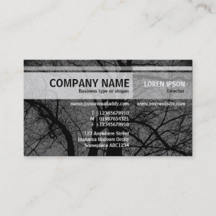 Cartão De Visita Tons Alternativos - Árvore HC - Cinzas