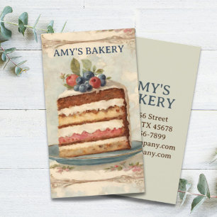 Cartão De Visita Torre de padaria pastelaria pastelaria