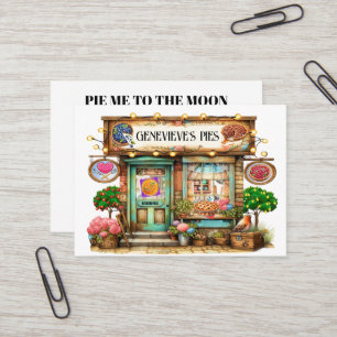 Cartão De Visita Tortas caseiras, Pastas, padaria