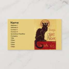 Cartão De Visita Tournée du Chat Noir, Theophile Steinlen