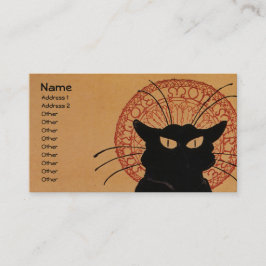 Cartão De Visita Tournée du Chat Noir, Théophile Steinlen