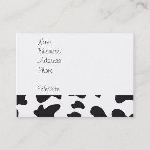 Cartão De Visita Touro de Vaca Louco Enlouquecido no Padrão de Imp