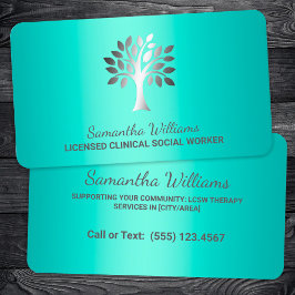 Cartão De Visita Trabalhador Clínico Licenciado