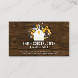 Cartão De Visita Trabalhador de Construção | Ferramentas de reparo