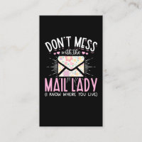 Trabalhadora Postal Esposa Funny Mailman Mulher