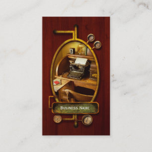 Cartão De Visita Trabalho - Typist - Uma pessoa com muitos interess