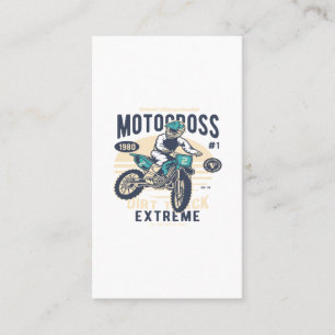 Cartão De Visita Traço de Camisa Extreme Motocross