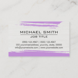 Cartão De Visita Traço de Lilac Moderno Profissional