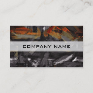 Cartão De Visita Traço do Pincel de Pintura de Abstrato Número 10
