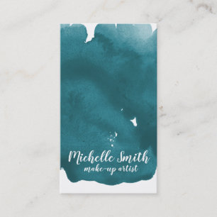 Cartão De Visita traço do pincel do pincel de cor d'água do abstrat
