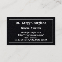 Cartão de visita tradicional & liso do general