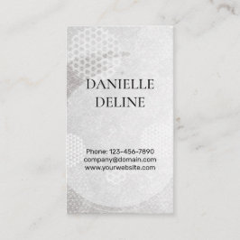 Cartão De Visita Traditional Japanese pattern Modern art silver