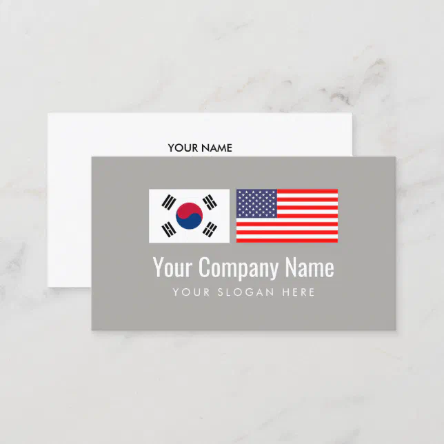 Cartão De Visita Tradutor inglês coreano do serviço de tradução