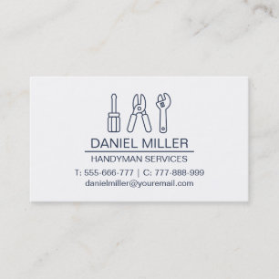 Cartão De Visita Trajetor de chave de fenda Disparador de trama