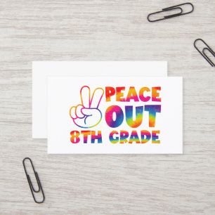 Cartão De Visita Tranquilidade no Oitavo Ano, Tie Dye no Dia 8