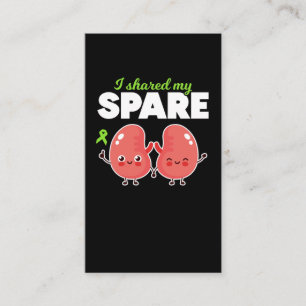 Cartão De Visita Transplante de órgãos renais sobressalentes