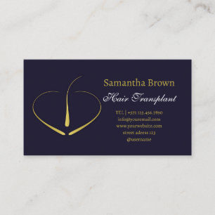 Cartão De Visita Transplante de pelo de remoção do pelo de açúcar