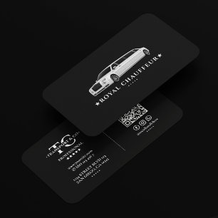 Cartão De Visita Transportador de Luxo VIP Motorista Particular Pre