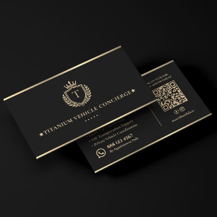 Cartão De Visita Transportador Executivo Concierge Preto