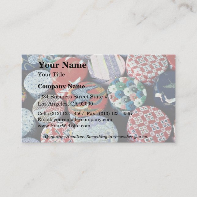 Cartão De Visita Transportadores de chá bonitos, Uji, perto de (Frente)