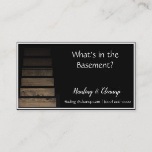 Cartão De Visita Transportando a limpeza